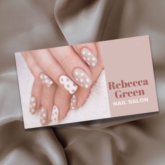 Niedlicher, stilvoller Manicurist Nail Artist Nail Visitenkarte