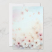 Niedlicher Storch bald Ankündigung Einladung (Rückseite)