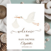 Niedlicher Storch Poster