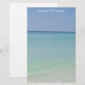 Niedlicher Strand Briefpapier (Vorne/Hinten)