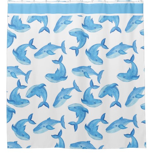 Niedlicher Strand des Blauen Waldes Duschvorhang (Vorderseite)