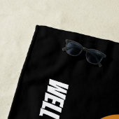 Niedlicher Strand feiert Hot Dog Handtuch (Beispiel)