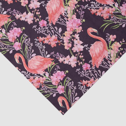 Niedlicher Strand Flamingo Muster Party Gewebe Seidenpapier (Ausschnitt)