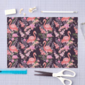 Niedlicher Strand Flamingo Muster Party Gewebe Seidenpapier (Handwerk)