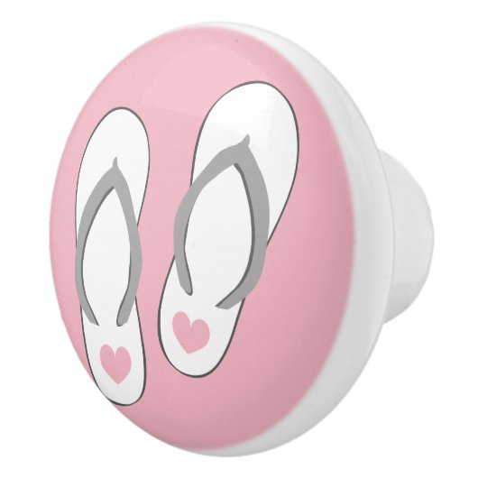 Niedlicher Strand Flip Flops Tür und Schublade zie Keramikknauf (Rechts)