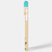 niedlicher Strand rosa Flamingo Case-Mate iPhone Hülle (Rückseite / Links)