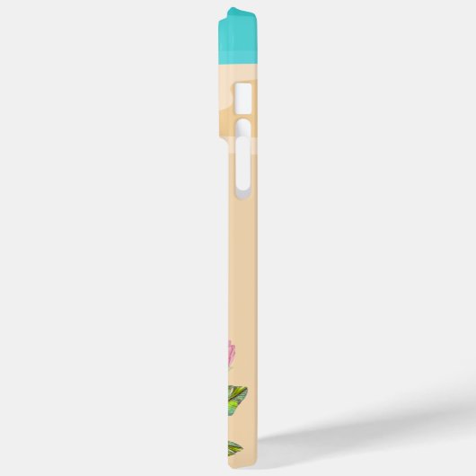 niedlicher Strand rosa Flamingo Case-Mate iPhone Hülle (Rückseite / Links)