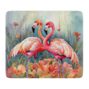 Niedlicher Strand Rosa Flamingo Liebhaber Schneidebrett