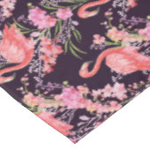 Niedlicher Strand rosa Flamingo-Muster Tischdecke (Schrägansicht)