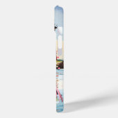 Niedlicher Strand rosa Flamingo Name hinzufügen Case-Mate iPhone Hülle (Rückseite / Links)