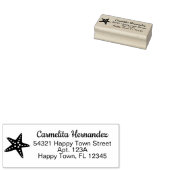 Niedlicher Strand Starfish Rücksendeadresse Gummistempel (Stempel)