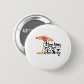 Niedlicher Strandartikel für Lehrer Button (Vorne & Hinten)