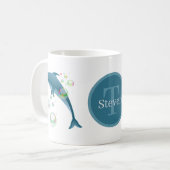 niedlicher Stranddelphin Kaffeetasse (Vorderseite Links)