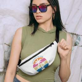 Niedlicher Strandurlaub im tropischen Palmen Bauchtasche