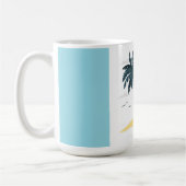 Niedlicher Strandurlaub Tropical Palm Kaffeetasse (Links)