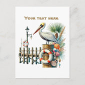 Niedlicher Strandvogel Postkarte (Vorderseite)