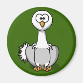 Niedlicher Strauß auf grünem Gras Kühlschrankmagne Magnet (Vorne)