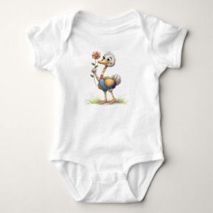 Niedlicher Strauß Baby Strampler