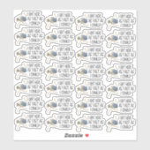 Niedlicher Strauß Got so schnell ich konnte Aufkleber (Blatt)