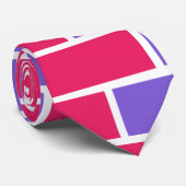 Niedlicher Streifen Brick Pink Krawatte (Gerollt)