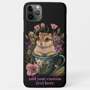 Niedlicher Streifenhörnchen in Becher Wildblumen C Case-Mate iPhone Hülle