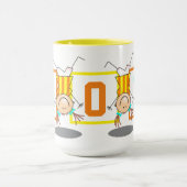 Niedlicher Strichmännchen Boy Tasse (Zentrum)