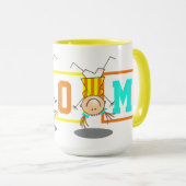 Niedlicher Strichmännchen Boy Tasse (VorderseiteRechts)