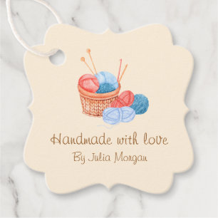 Niedlicher Strick Homemade Hang Tag Erdton Geschenkanhänger