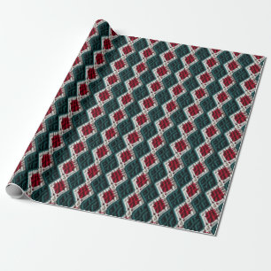 Niedlicher Strick Pattern Geschenkpapier