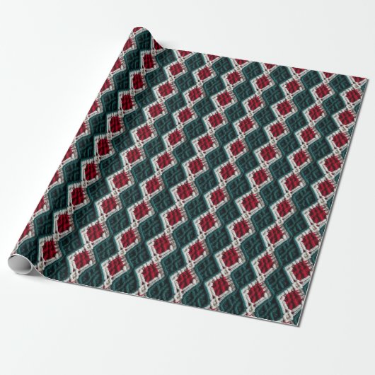 Niedlicher Strick Pattern Geschenkpapier (Ungerollt)