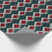 Niedlicher Strick Pattern Geschenkpapier (Ecke)