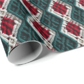 Niedlicher Strick Pattern Geschenkpapier (Rolleneckpunkt)