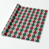 Niedlicher Strick Pattern Geschenkpapier (Ungerollt)
