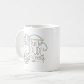 Niedlicher Strick Pearl Repeat Kaffeetasse (Vorderseite Links)