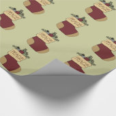 Niedlicher Strumpf Geschenkpapier (Ecke)