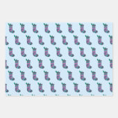 Niedlicher Strumpf Pattern Geschenkpapier Set (Vorderseite 2)