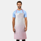Niedlicher, stylischer Watercolor Pink Ombre Effek Schürze (Getragen)