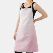 Niedlicher, stylischer Watercolor Pink Ombre Effek Schürze (InSitu)