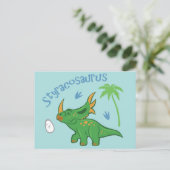 Niedlicher Styracosaurus Postkarte (Stehend Vorderseite)