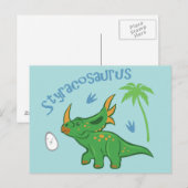 Niedlicher Styracosaurus Postkarte (Vorne/Hinten)
