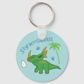 Niedlicher Styracosaurus Schlüsselanhänger (Vorderseite)