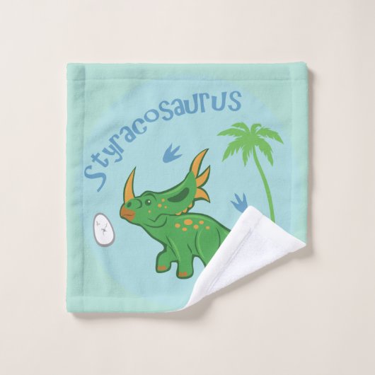 Niedlicher Styracosaurus Waschlappen (Waschlappen)