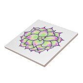 Niedlicher Sukkulent Fliese (Seite)