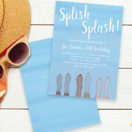 Niedlicher Summer Beach Lake Ocean Girly Party Einladung