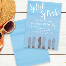 Niedlicher Summer Beach Lake Ocean Girly Party Einladung