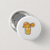 Niedlicher Summer Lemonade Cartoon T - Shirt - Sun Button (Vorne & Hinten)