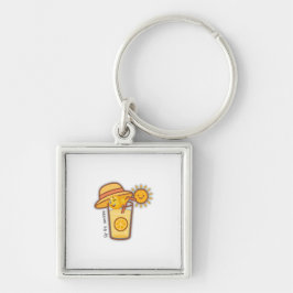 Niedlicher Summer Lemonade Cartoon T - Shirt - Sun Schlüsselanhänger