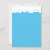 Niedlicher Summer Pool Party Boy Geburtstag Einladung (Rückseite)