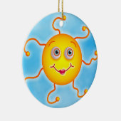 Niedlicher Sun Keramikornament (Rechts)
