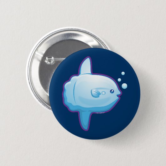 Niedlicher Sunfish Button (Vorne & Hinten)